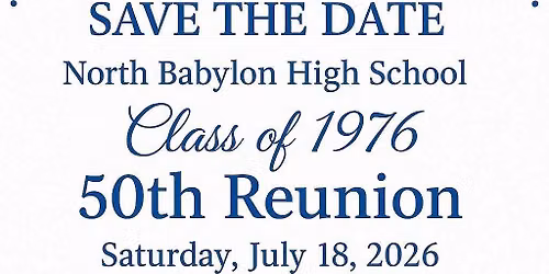 North Babylon High School Class of 1976 50th Reunion