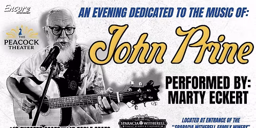 An Evening Dedicate To: John Prine (Performed By: Marty Eckert)