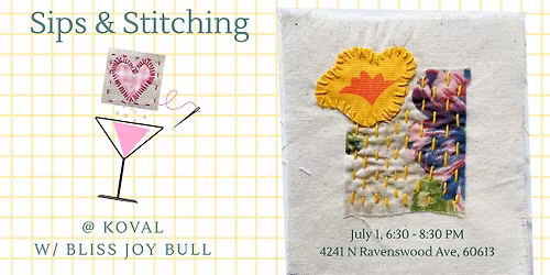 Sips & Stitching at KOVAL