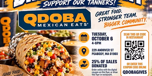Qdoba Dine Out Night for Peabody Boys Soccer!