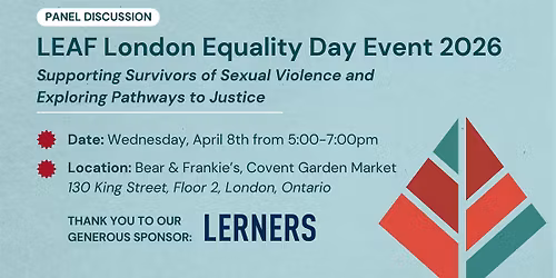 LEAF London Equality Day Panel Discussion