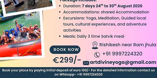 7 Day Retreat in August 