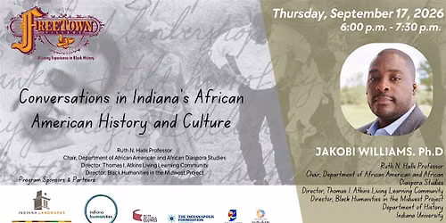 Conversations In Indiana African American History & Culture 9\/17\/26