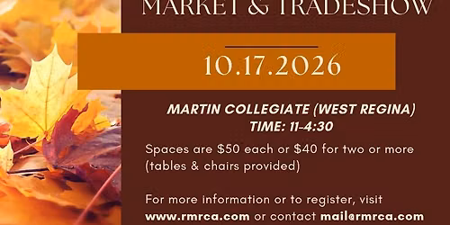 RMRCA Makers Market & Tradeshow