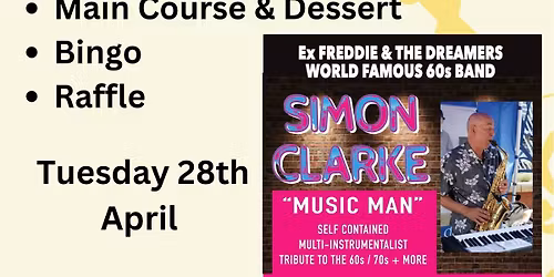 Afternoon Cabaret Lunch with Simon Clarke