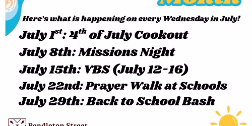 Missions Month: Back to School Bash!