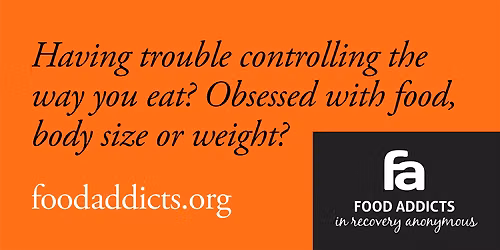 Food Addicts in Recovery (FA) Meeting - Saturday, Stockbridge 10:30am