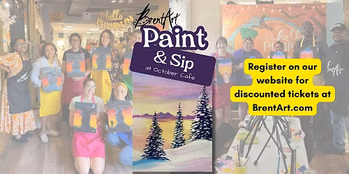 Paint & Sip at October Cafe