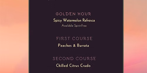 The Gather Series Supper Club by Six Star Chef- Summer Rooftop Edition