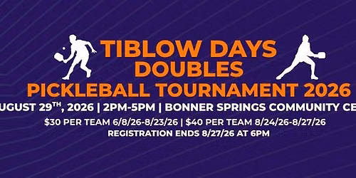 Tiblow Days 2026 Doubles Pickleball Tournament 