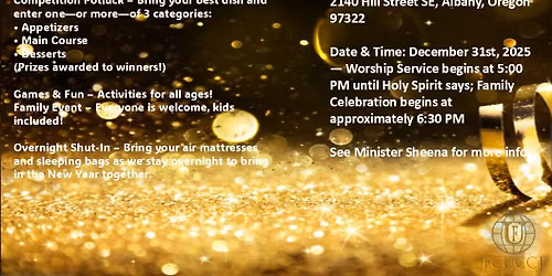 \u271d\ufe0f FCUCCI Presents: Jesus and Jammies-A cozy New Year\u2019s Eve of faith, fun, and fellowship!