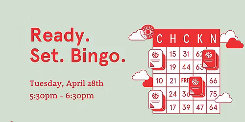 BINGO Night at Chick-fil-A! -- open to all ages