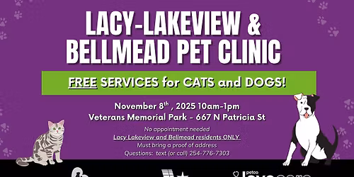 Lacy Lakeview & Bellmead Pet Vaccine Clinic