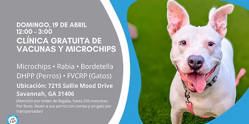 Chatham 90 - Cl\u00ednica GRATIS de Vacunas y Microchips para Mascotas