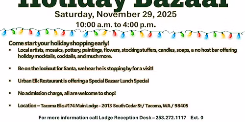 Elks Holiday Bazaar