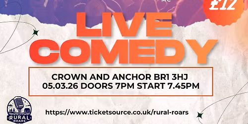Live Comedy Night at The Crown and Anchor