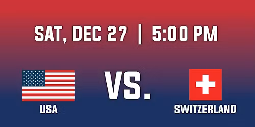 2026 IIHF World Junior Championship-Group A - USA v. Switzerland