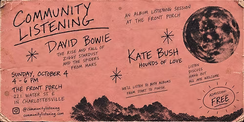 Community Listening: David Bowie & Kate Bush