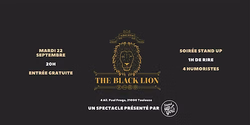 Spectacle stand up - The Black Lion - Toulouse Palais de Justice