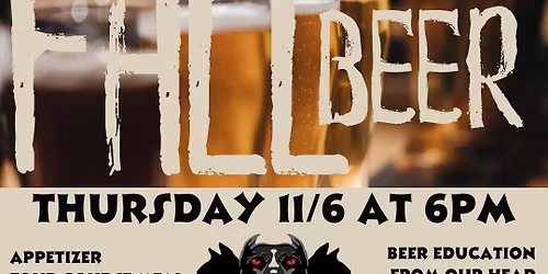 \ud83c\udf42 Autumn Spirits: A Cerberus Beer Dinner