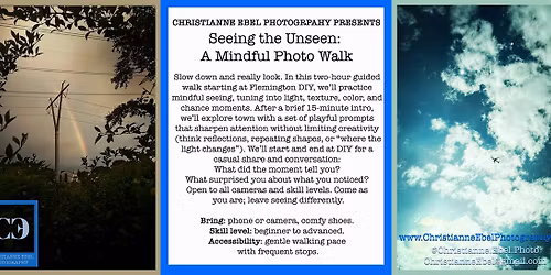 Seeing the Unseen: A Mindful Photo Walk