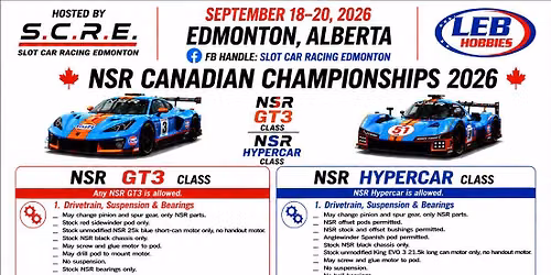 2026 NSR Canadian Slot Car Championships