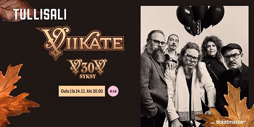 Viikate \u2013 V30V syksy | la 14.11.2026 | Tullisali, Oulu