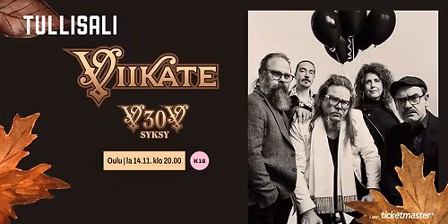 Viikate \u2013 V30V syksy | la 14.11.2026 | Tullisali, Oulu