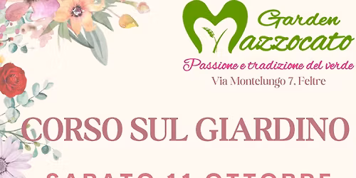 Corso sul Giardino al Garden Mazzocato