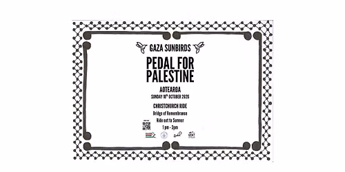 Pedal for Palestine Aotearoa (Christchurch)