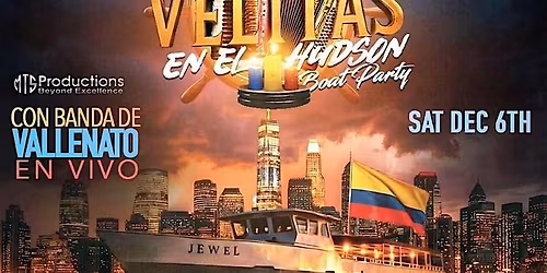 Velitas en el Hudson Colombian Boat Party NYC | NYC Events Guide