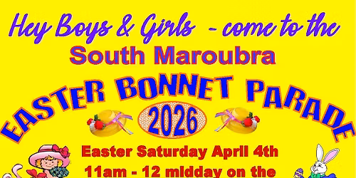 South Maroubra Easter Bonnet Parade 2026