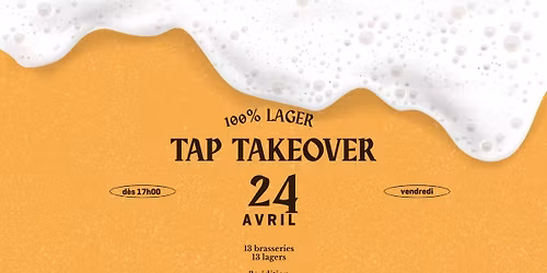 TAP TAKEOVER 100% LAGER
