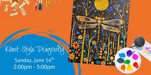 Sunday Funday! - Klimt Style Dragonfly