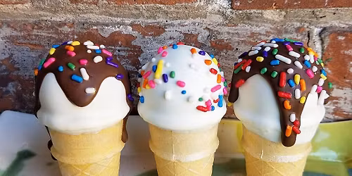 Ice Cream Cone Cake Pop Decorating Class