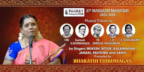 BHARATHI THIRUMAGAN's TRIBUTE TO GREAT SINGERS