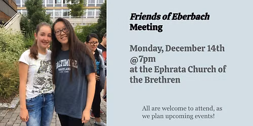 December Meeting