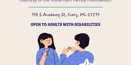 Free Intro to ASL Event for Adults with Disabilities