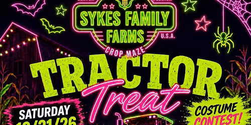 Tractor Treat at Sykes Family Farms Crop Maze