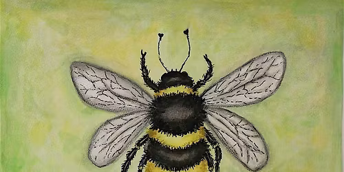 Artistic Images BEE mixed media  Paint -n- Sip