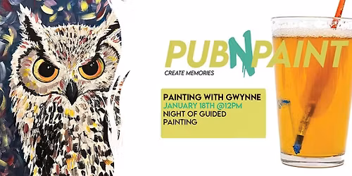 Brewhouse Paint Event with PubNPaint Jan 18th