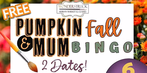 Adult Plant Bingo Night & Ceramic Painting! Sept 23rd 5:00 pm