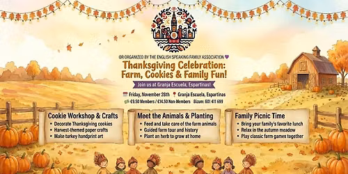\ud83d\udc49 \ud83e\udd83 Thanksgiving Celebration: Farm, Cookies & Family Fun! \ud83c\udf6a\ud83c\udf31