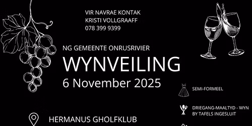 Wynveiling & 3-gang-maaltyd