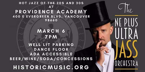 The Ne Plus Ultra Jass Orchestra Live at Providence Academy Ballroom!