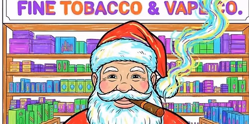 "New Tobacconist Coming Soon" XMAS COLOURING IN COMPETITION. Tue 16th Dec to Sat 3rd Jan.