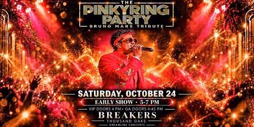 The Pinky Ring Party Bruno Mars Tribute Sat 10\/24 Early Show 5-7pm