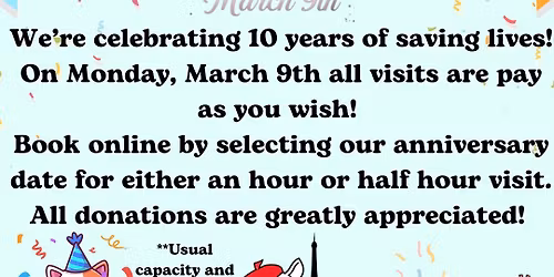 Anniversary Week- Pay as You Wish