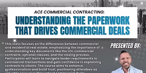 ACE: Understanding the Paperwork that Drives Commercial Deals