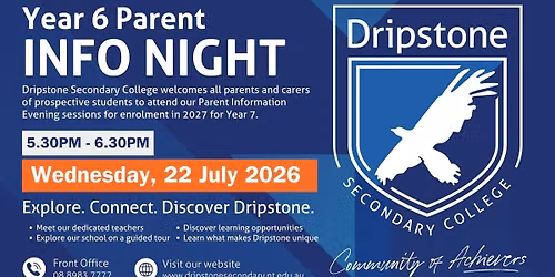 Night 2 - Parent Info Night | Dripstone Secondary College